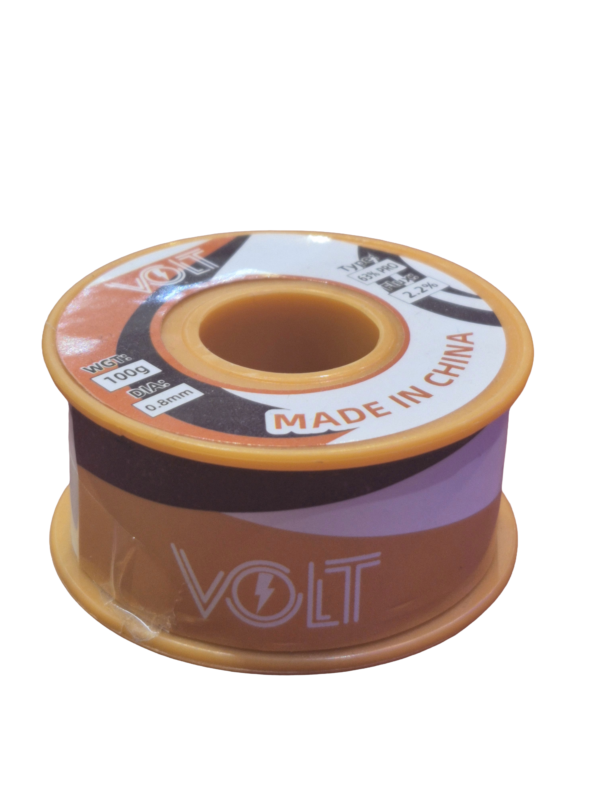 سیم لحیم 0.8 میلی‌متری 100 گرمی Volt - Image 2